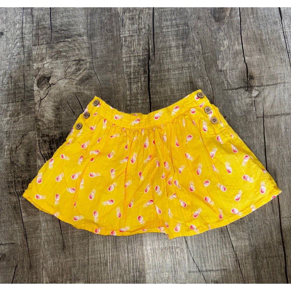Genuine Kids from OshKosh Yellow Pineapple Print Skirt 18M‎ Cotton